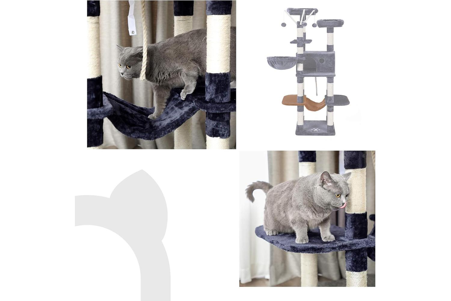 Feandrea Cat Tree | Smoky Gray-3