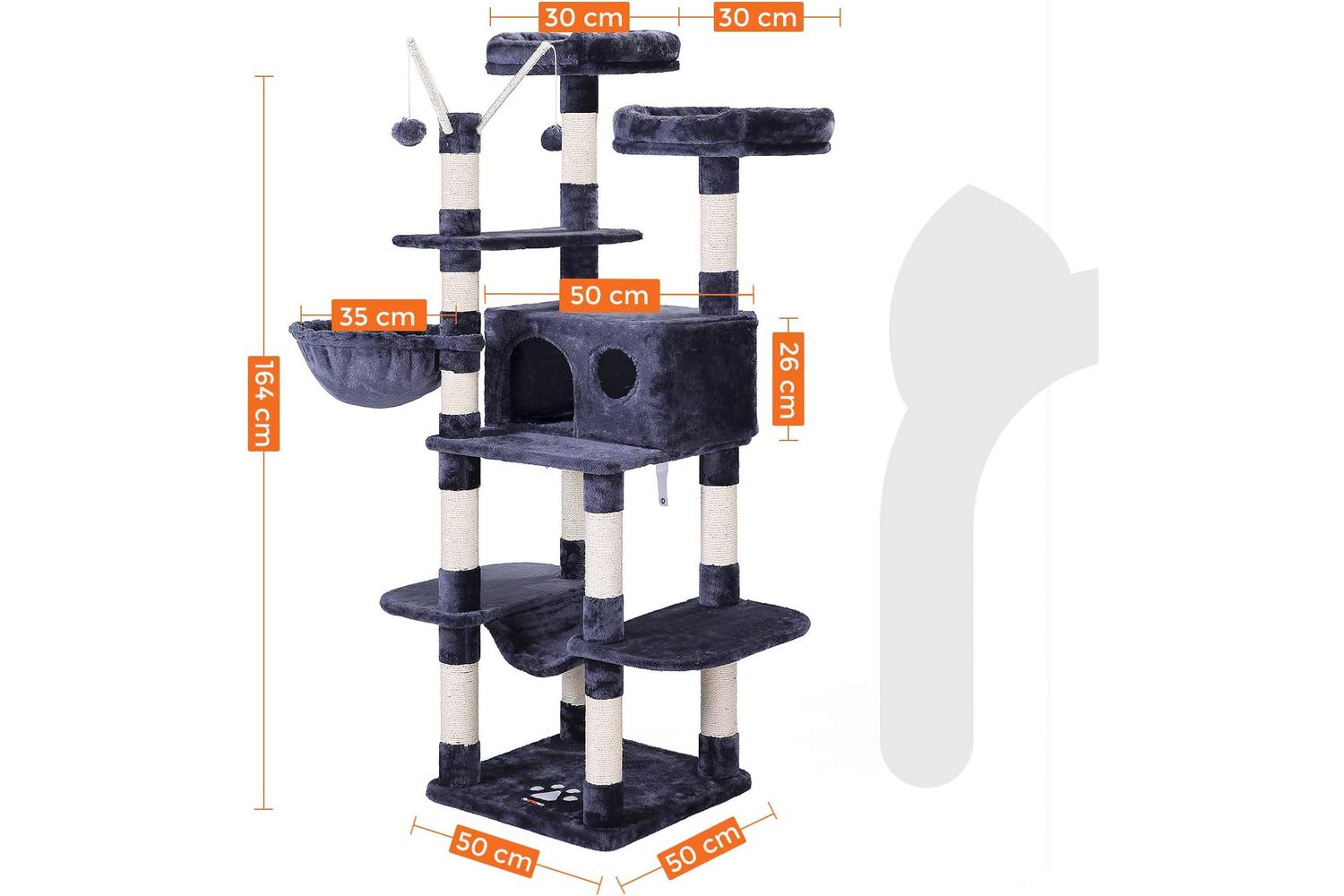 Feandrea Cat Tree | Smoky Gray-7