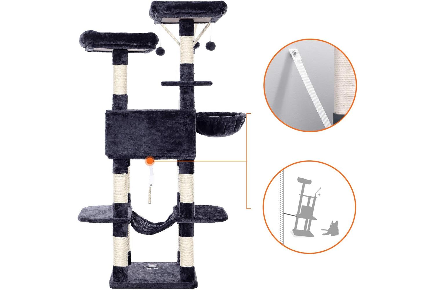 Feandrea Cat Tree | Smoky Gray-8