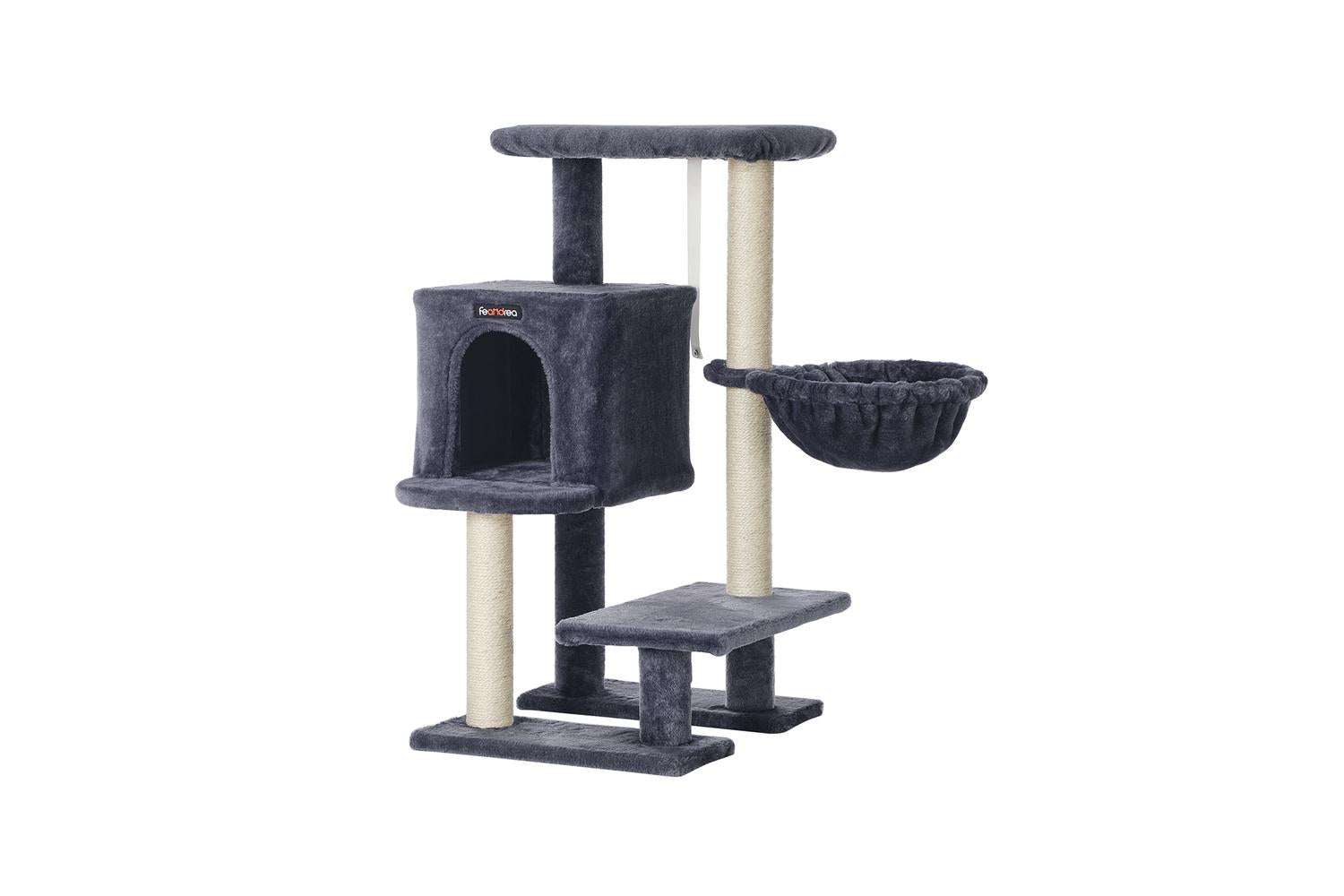 Feandrea Cat Condo with Bed & Hammock | Smoky Gray