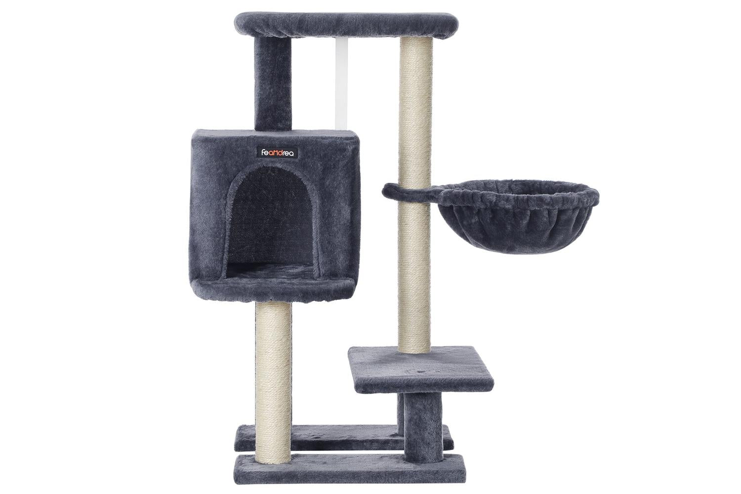 Feandrea Cat Condo with Bed & Hammock | Smoky Gray-3