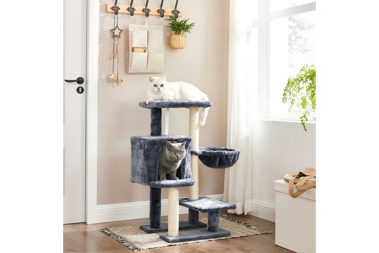 Feandrea Cat Condo with Bed & Hammock | Smoky Gray-5