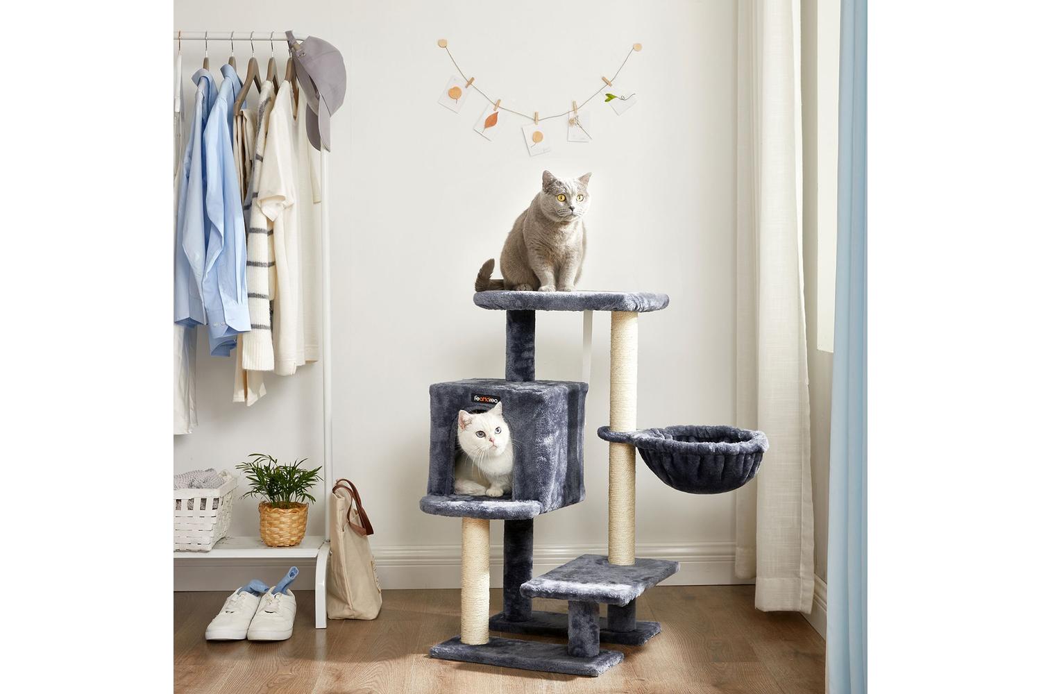 Feandrea Cat Condo with Bed & Hammock | Smoky Gray-6