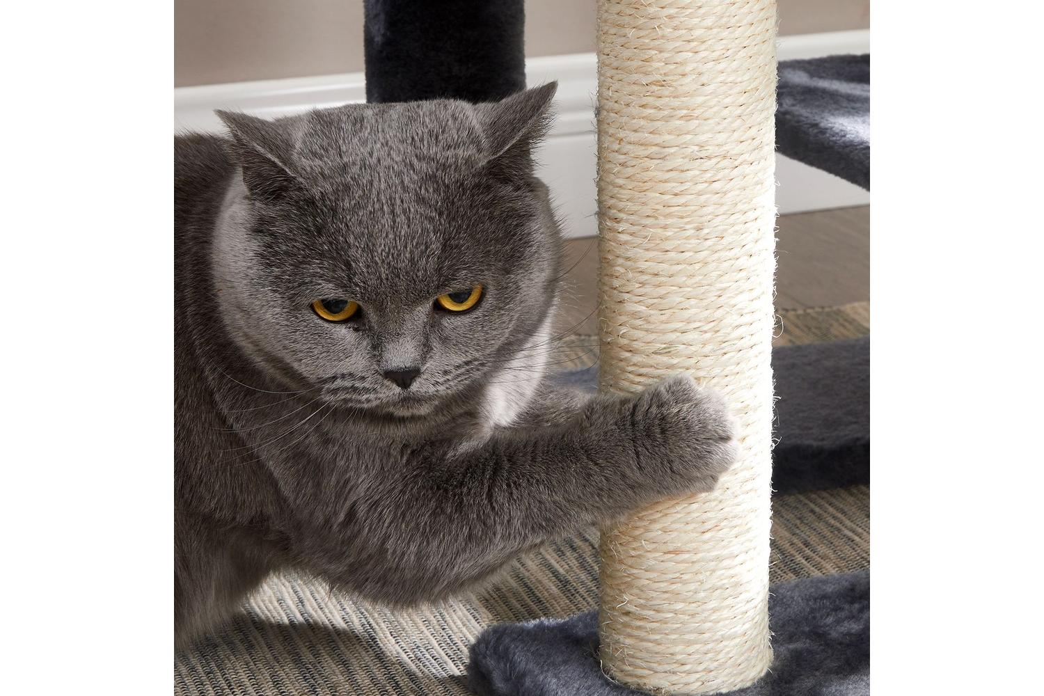 Feandrea Cat Condo with Bed & Hammock | Smoky Gray-8