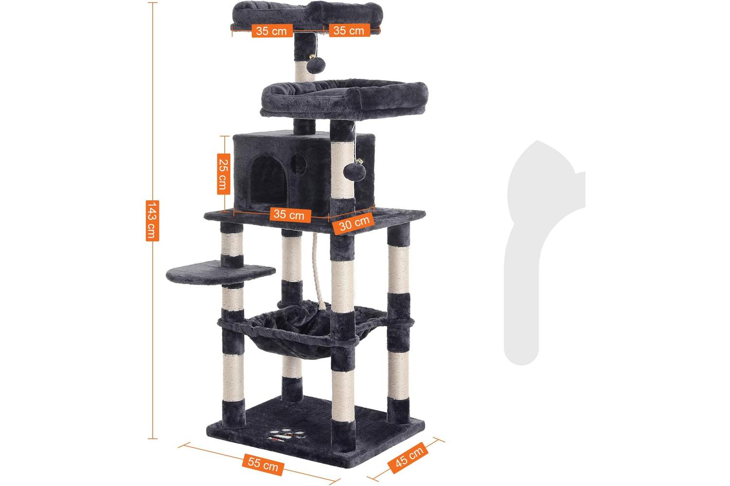 Feandrea 56.3" Cat Tree-3