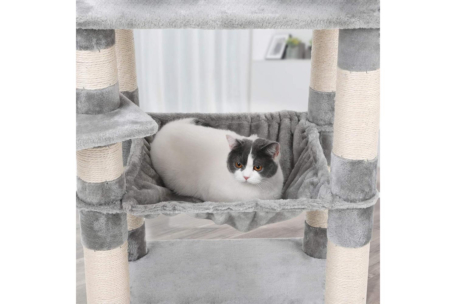 Feandrea Dual Platforms Cat Tree | Light Grey-4