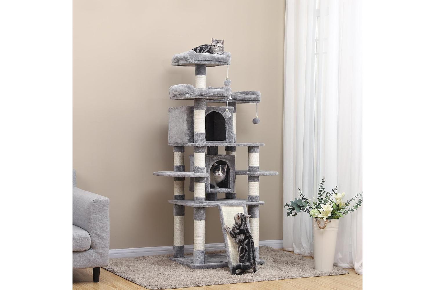 Feandrea UPCT18W Large Size Cat Tree | Smoke Grey-2