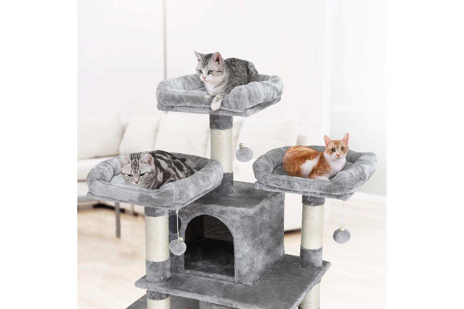 Feandrea UPCT18W Large Size Cat Tree | Smoke Grey-3