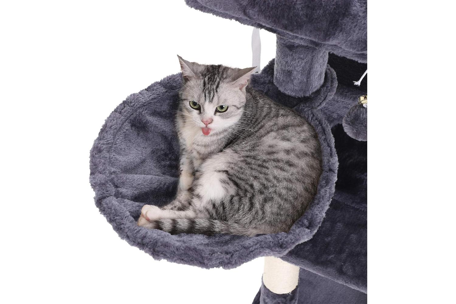 Feandrea UPCT51G Side Basket Cat Tree | Smoky Grey-5