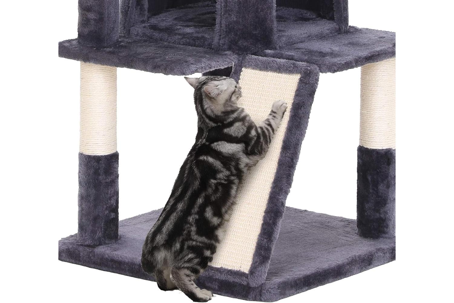 Feandrea UPCT51G Side Basket Cat Tree | Smoky Grey-7