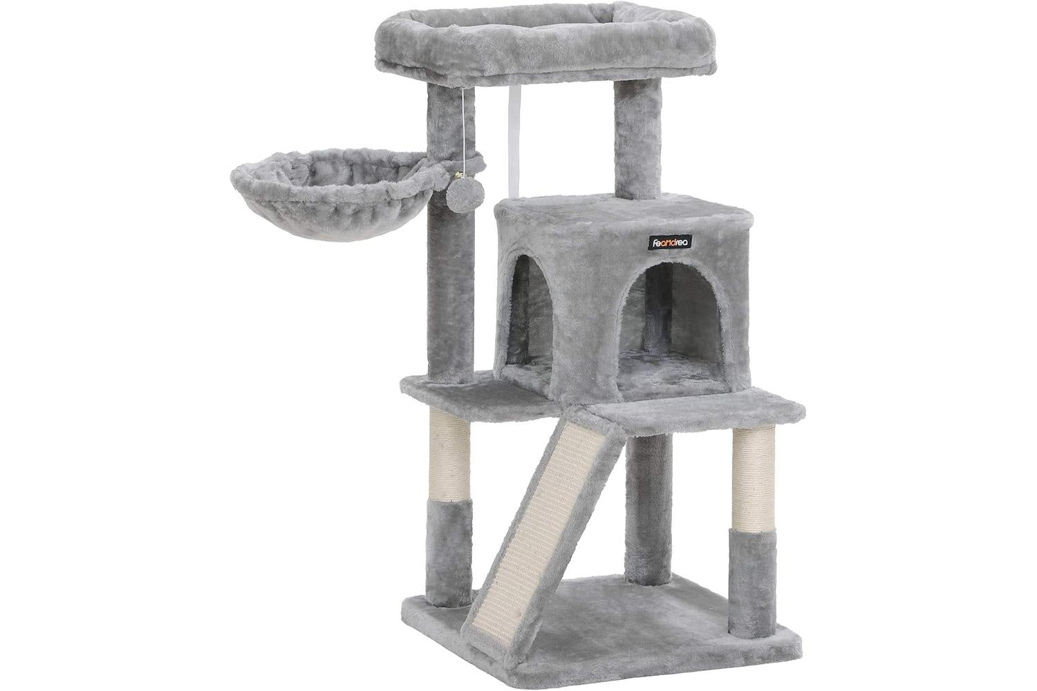 Feandrea UPCT51W Side Slope Cat Tree | Light Grey