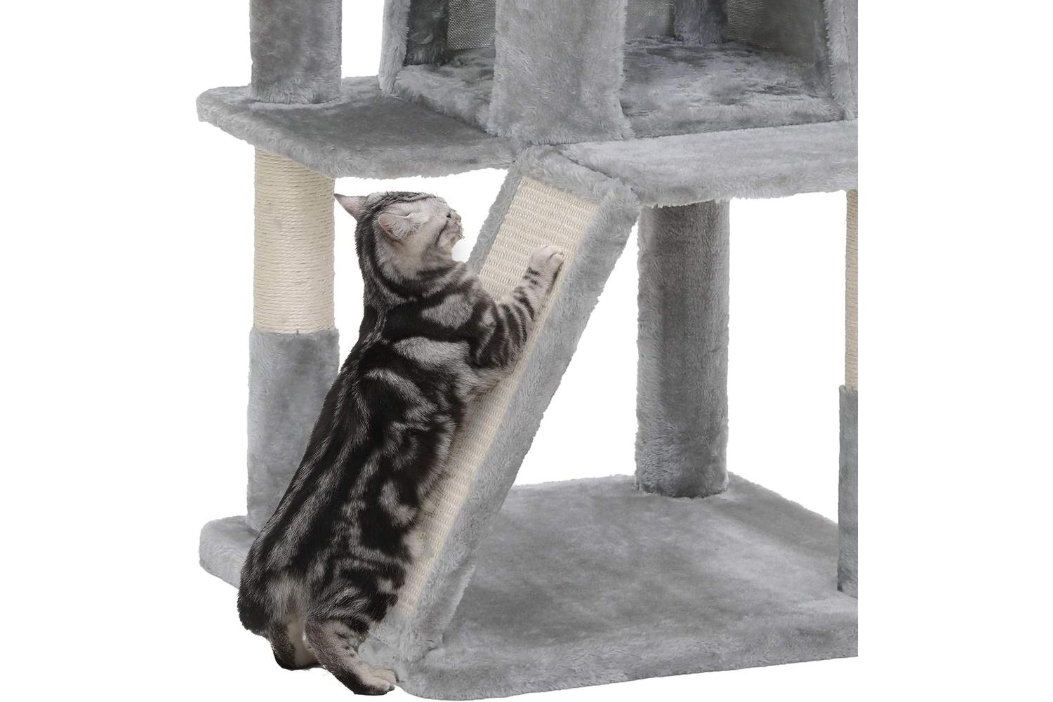 Feandrea UPCT51W Side Slope Cat Tree | Light Grey-4