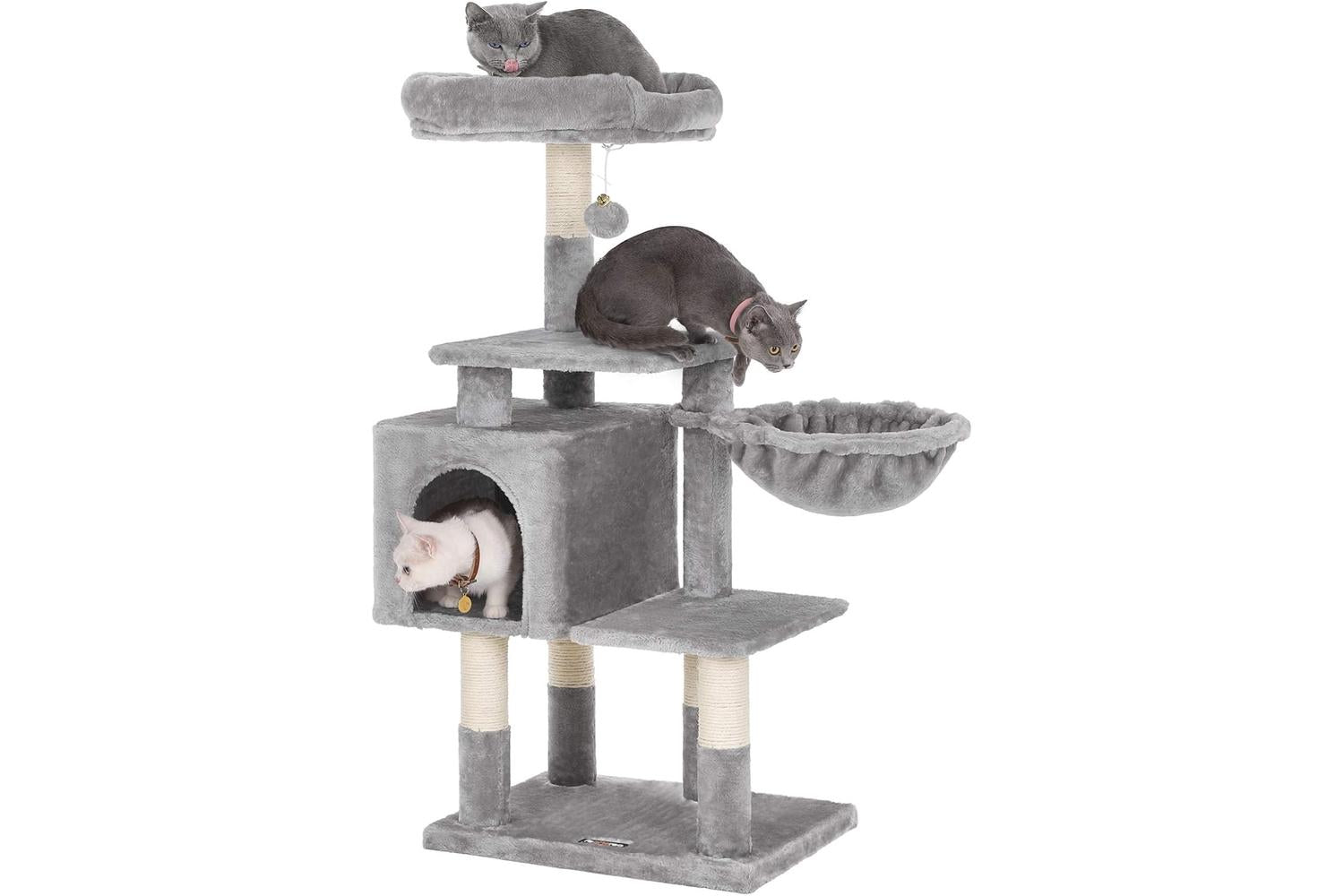 Feandrea  Large Condo Cat Tree | Light Gray-2