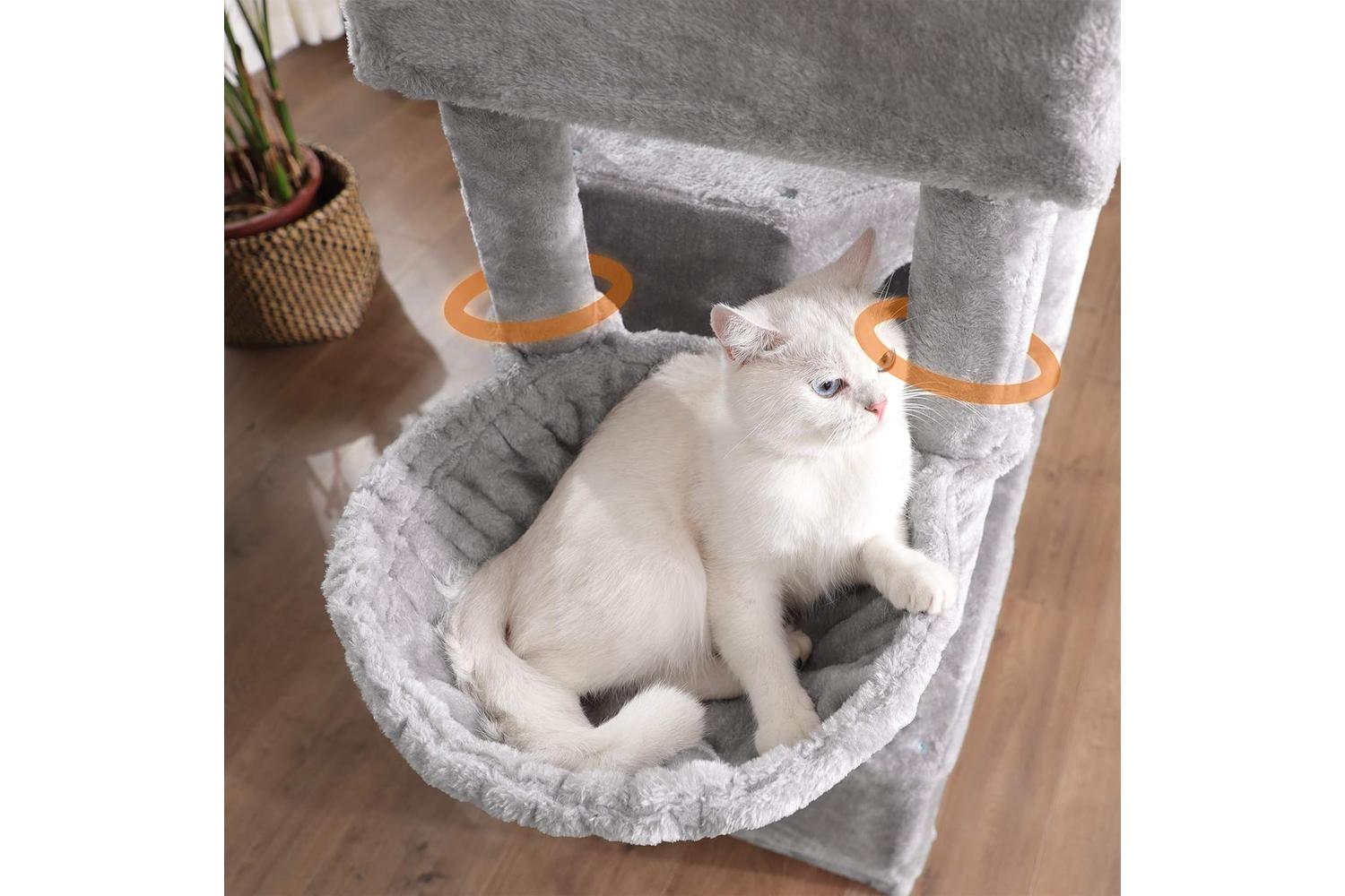 Feandrea Multilayer Large Cat Tree | Light Gray-4