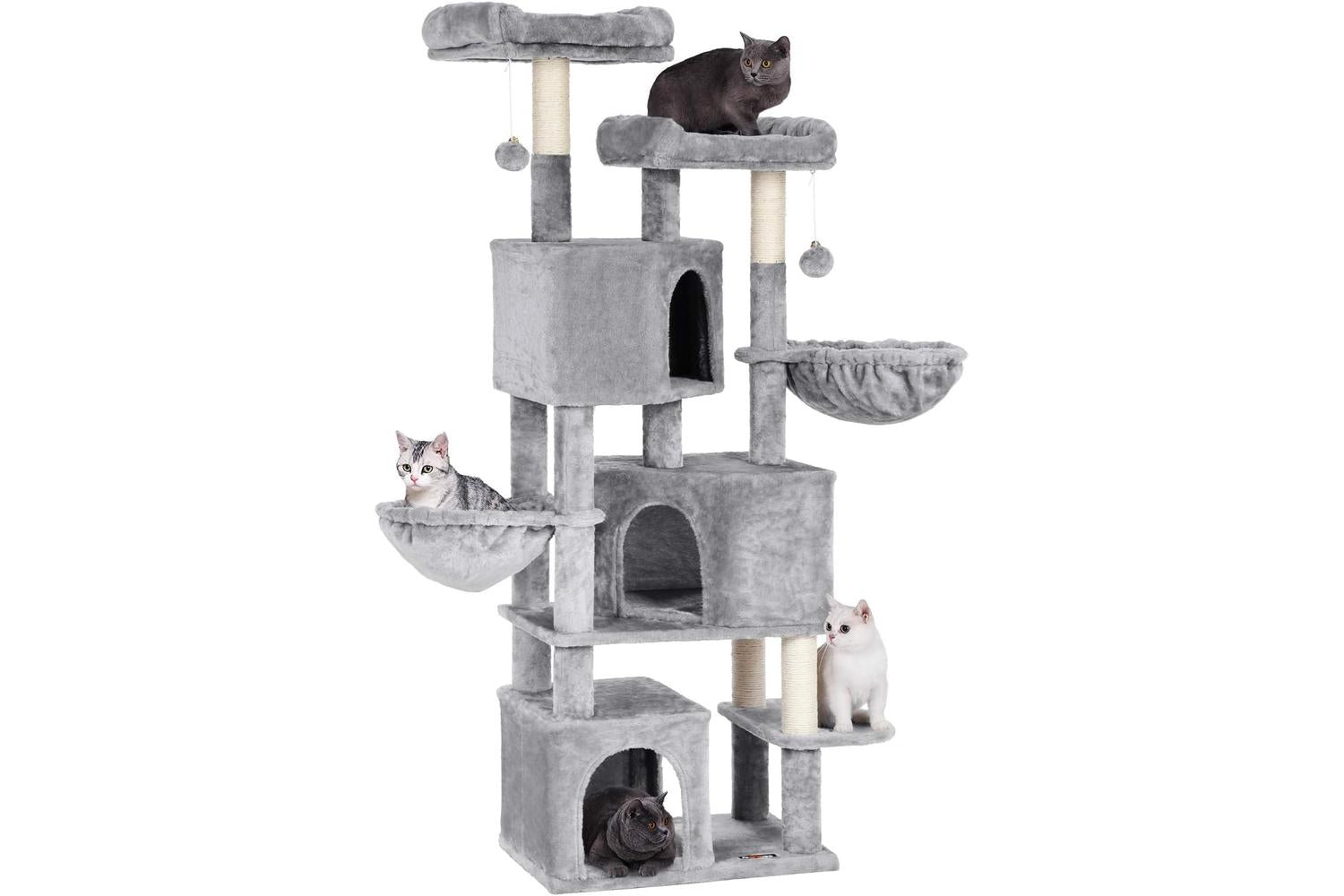 Feandrea Multilayer Large Cat Tree | Light Gray-5