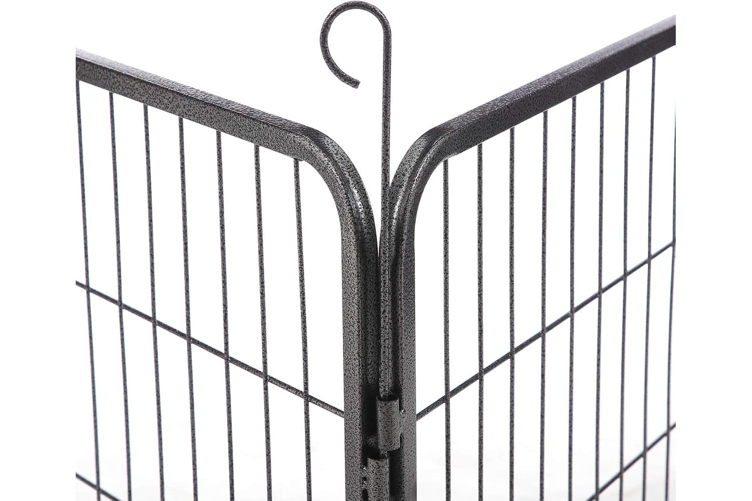 Feandrea Indoor Pet Playpen | Grey & Black-7