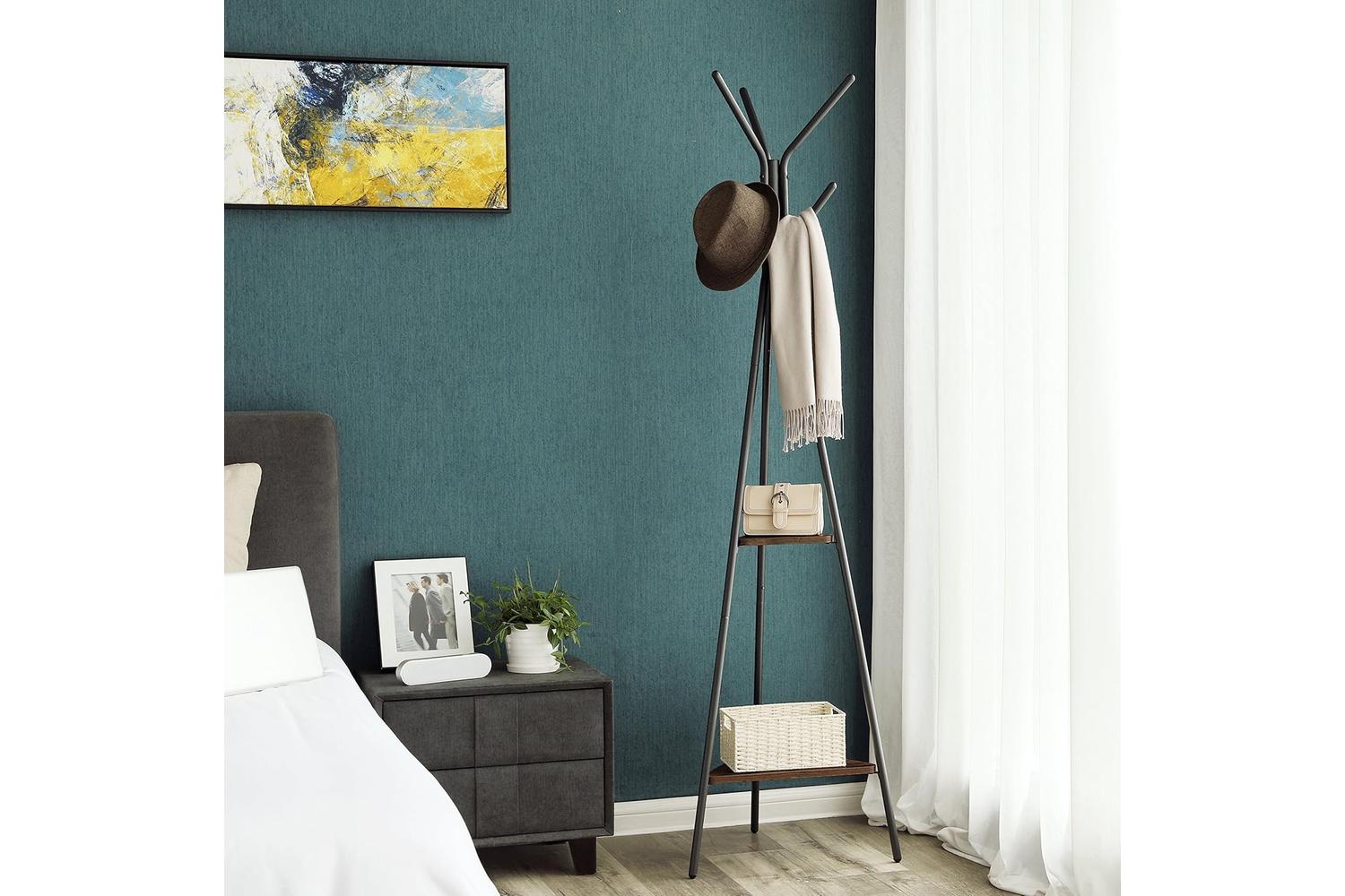Vasagle Tapered Coat Rack Stand | Black & Vintage-2