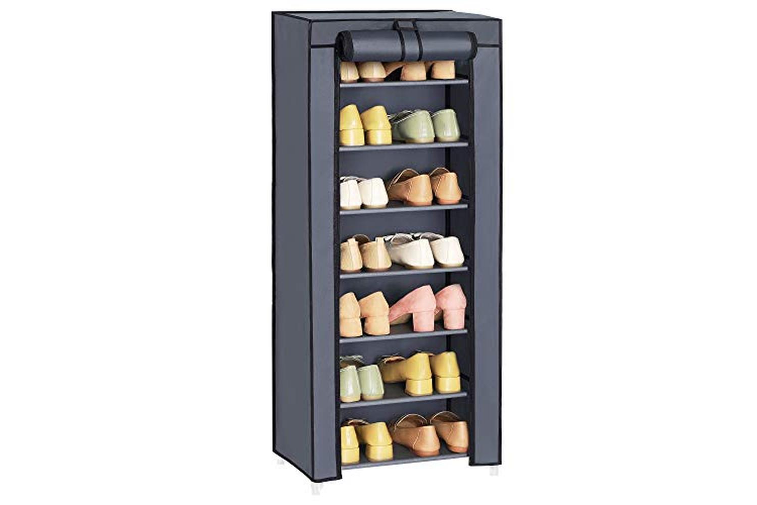 Songmics  7-Tier Shoe Storage Cabinet | Grey-2