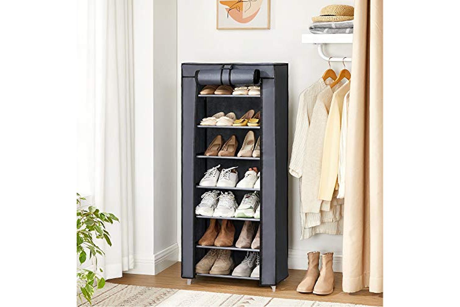 Songmics  7-Tier Shoe Storage Cabinet | Grey-3