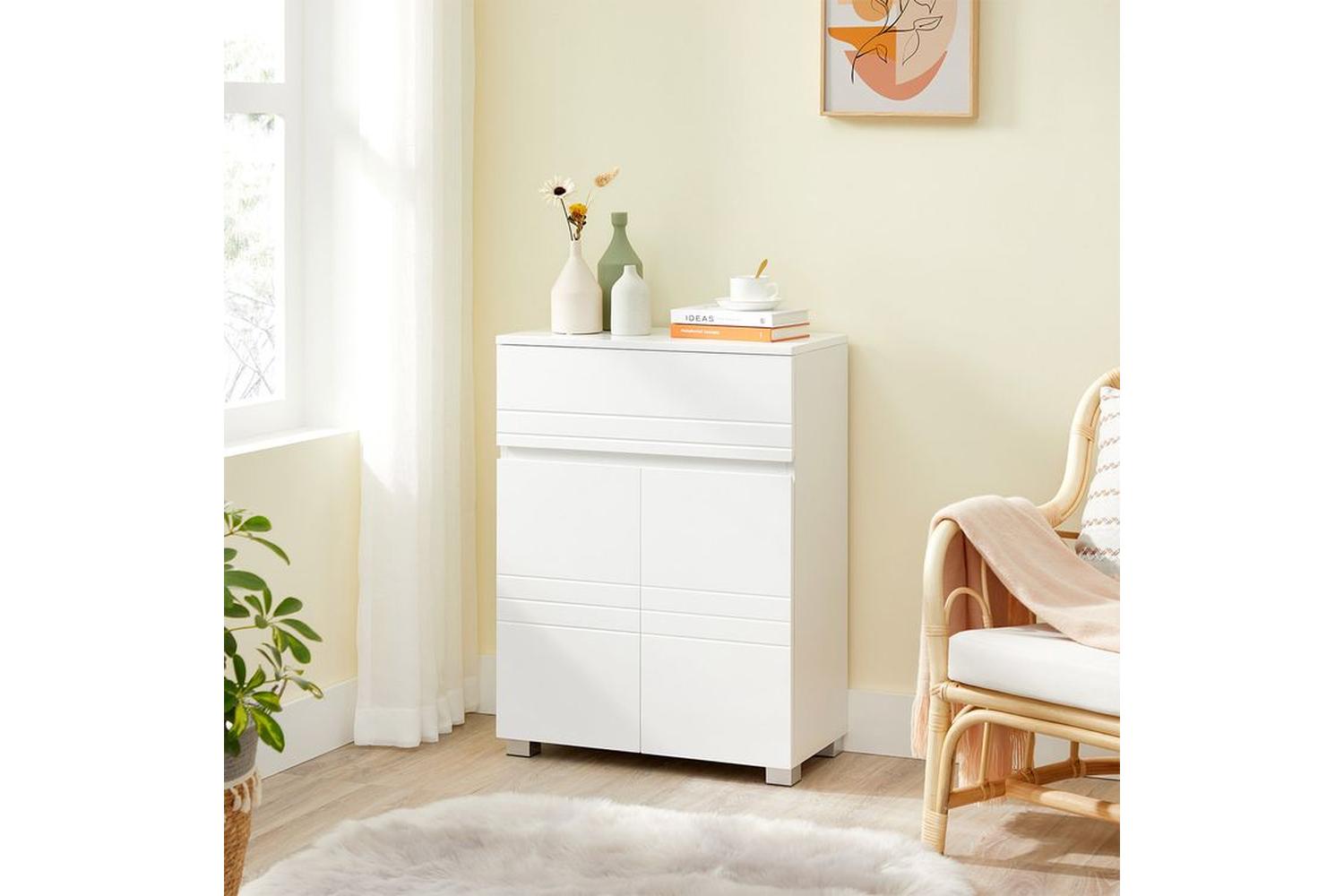 Vasagle BBK140W01 Bathroom Cabinet | White-4