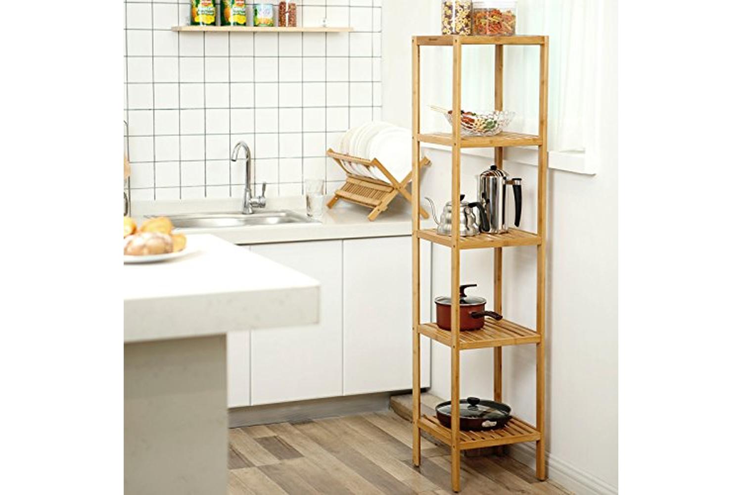 Songmics BCB55Y Bamboo 5 Shelves Narrow-7