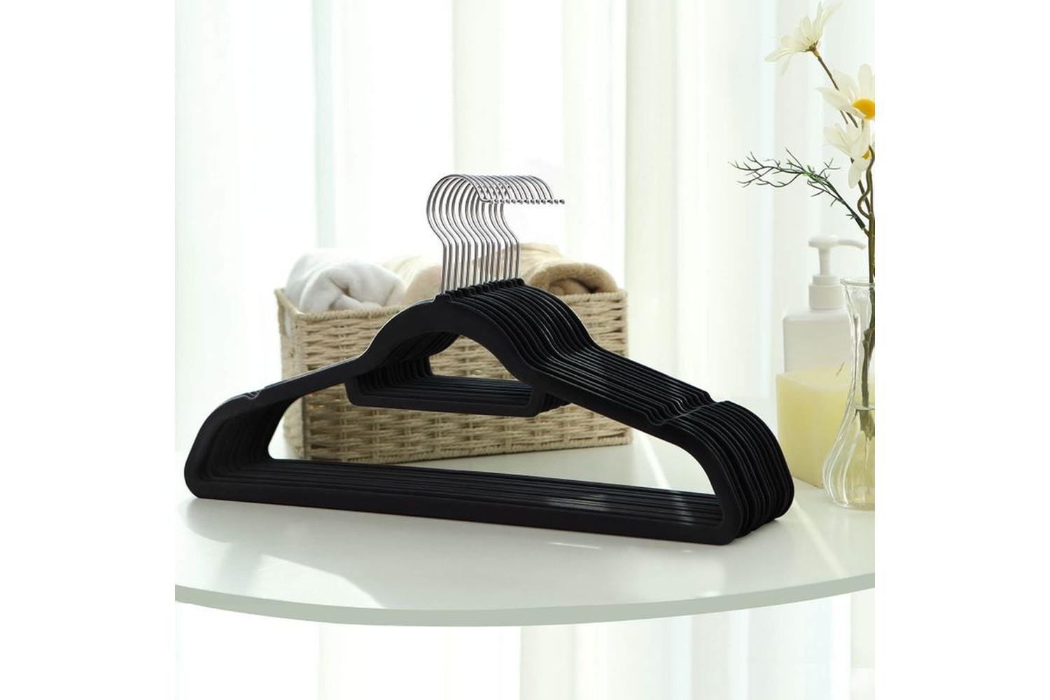 Songmics CRF50B Ultra Thin Velvet Hangers-2
