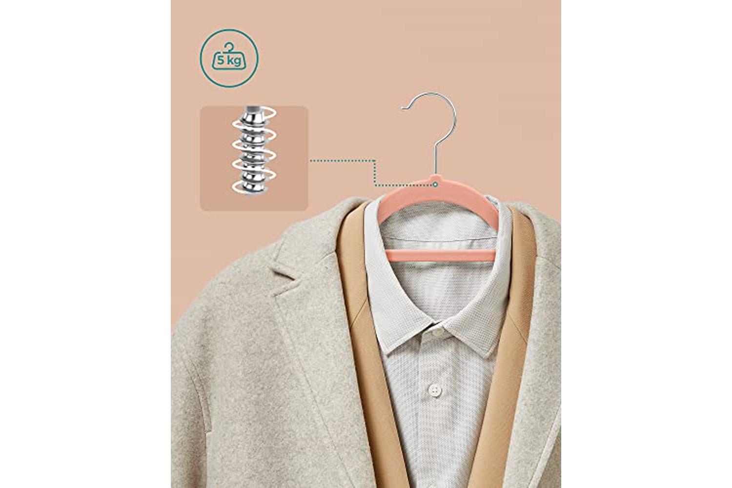 Songmics CRF50PK Hanger | Light Pink-4