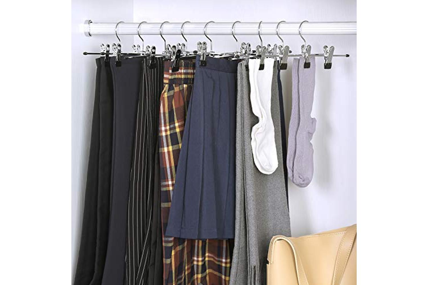 Songmics CRI003-20 Metal Trouser Hangers 20 Pieces-2