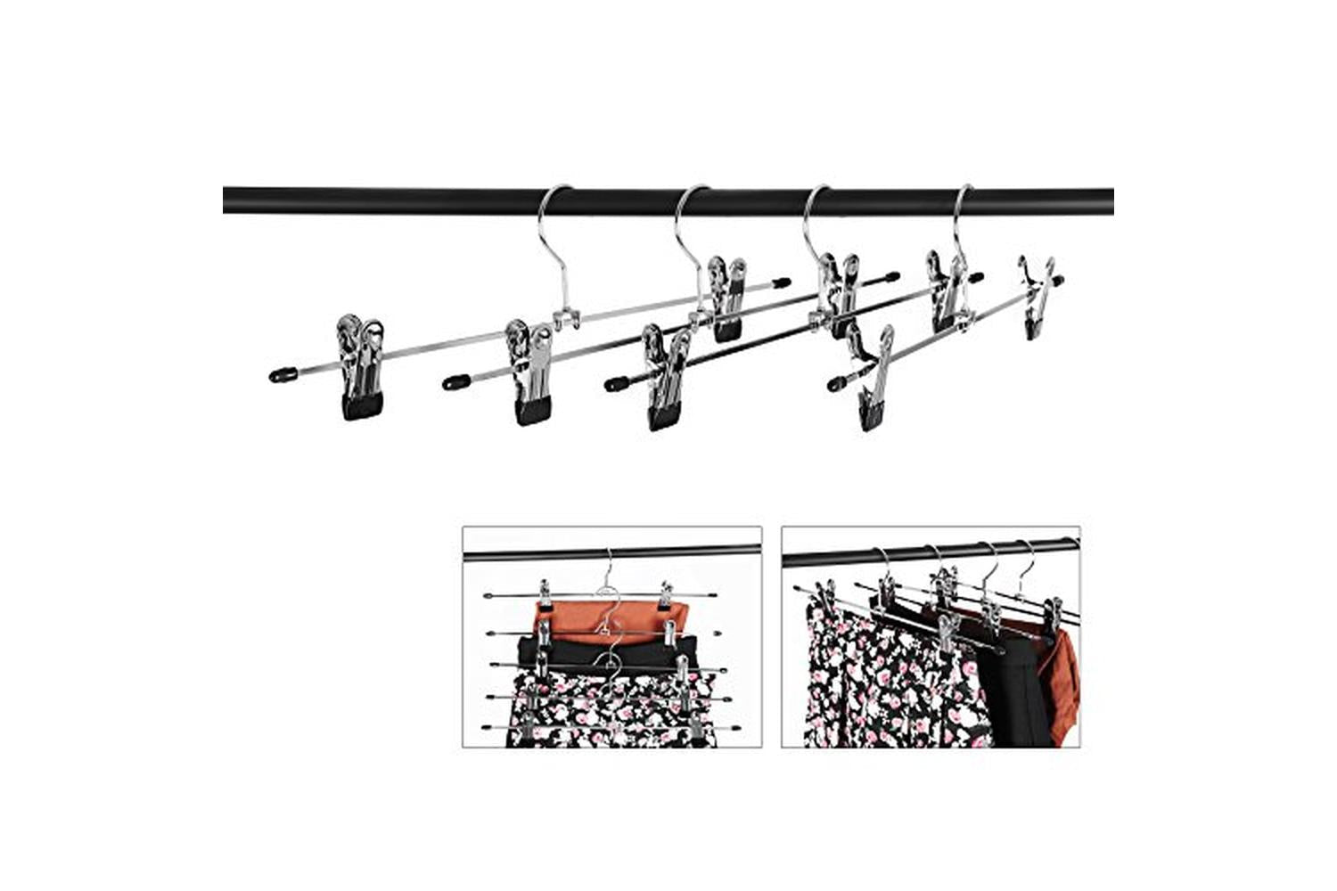 Songmics CRI003-20 Metal Trouser Hangers 20 Pieces-3