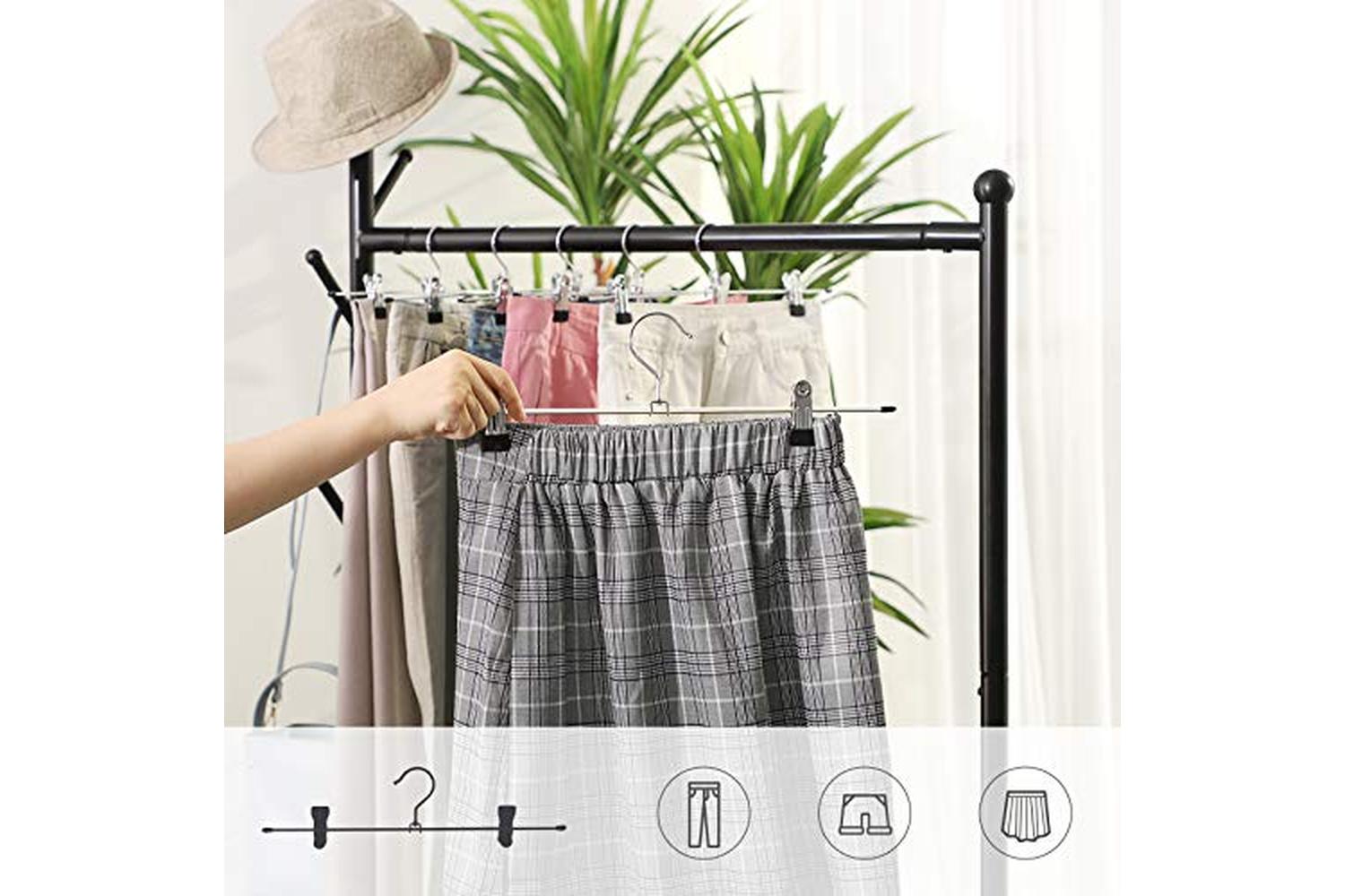 Songmics CRI003-20 Metal Trouser Hangers 20 Pieces-4
