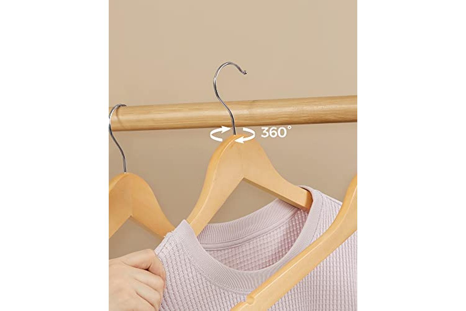 Songmics CRW001-10 Maple Wood Coat Hanger | 10 Pieces-7