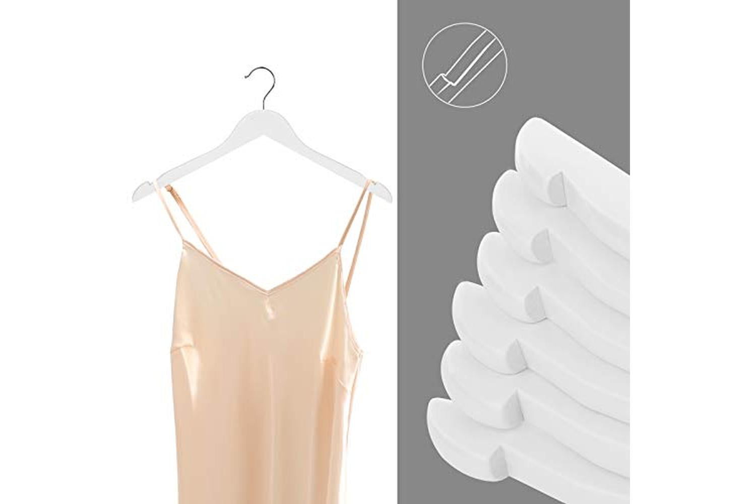Songmics CRW003WT20 Plain Brackets Coat Hangers | 20 Pieces | White-7