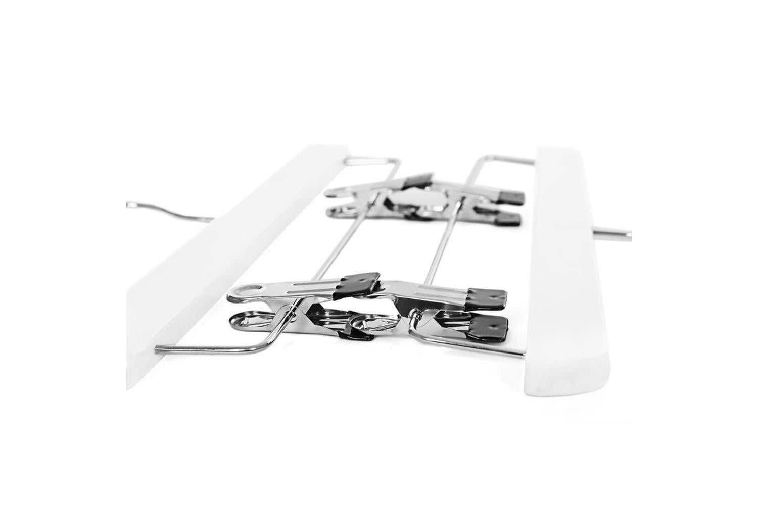 Songmics CRW008WT-8 Adjustable Trouser Hangers 8 Pieces | White-7
