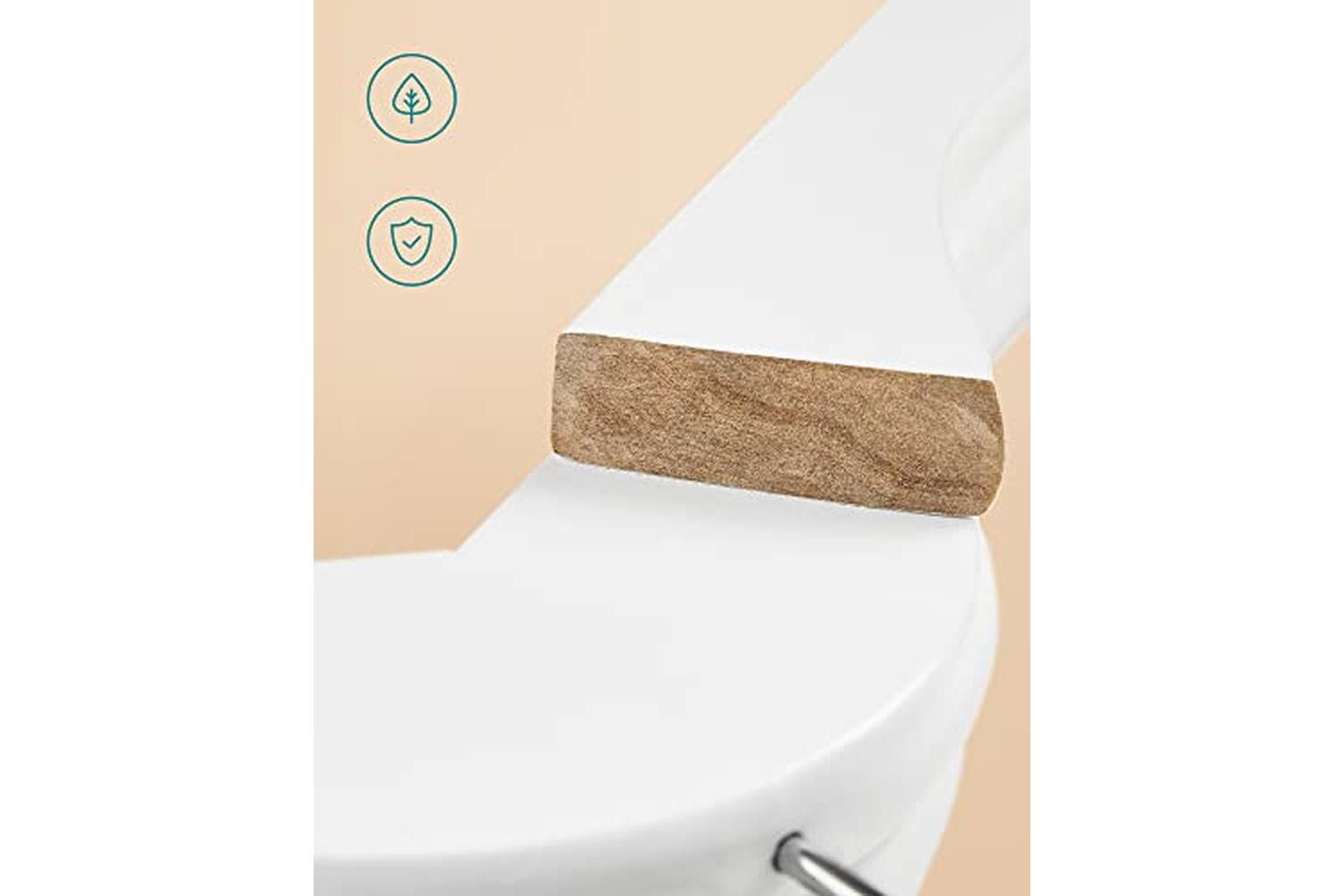 Songmics CRW03W-20 Maple Wood Coat Hanger | 20 Pieces | White-3