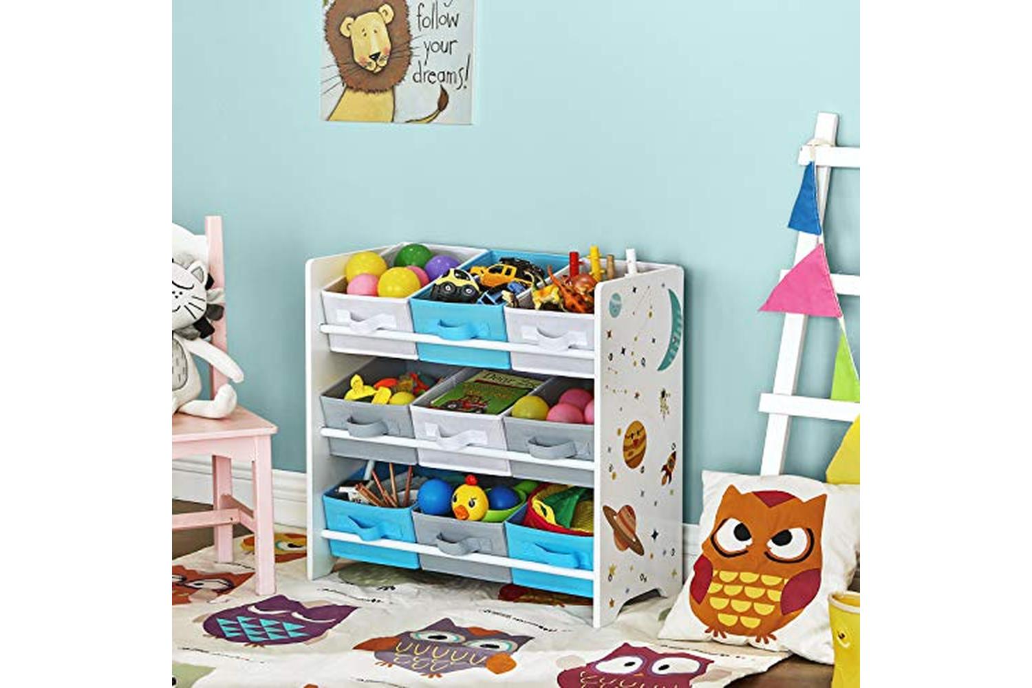 Songmics GKR33WT Children's Room Shelf for Toys-3