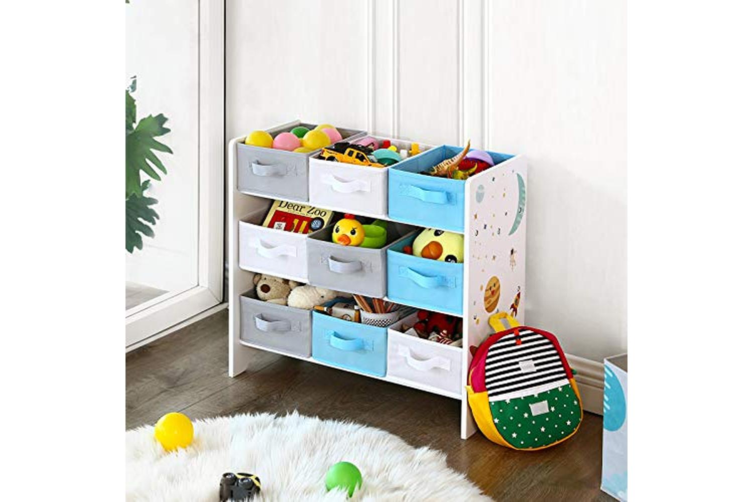 Songmics GKR33WT Children's Room Shelf for Toys-4