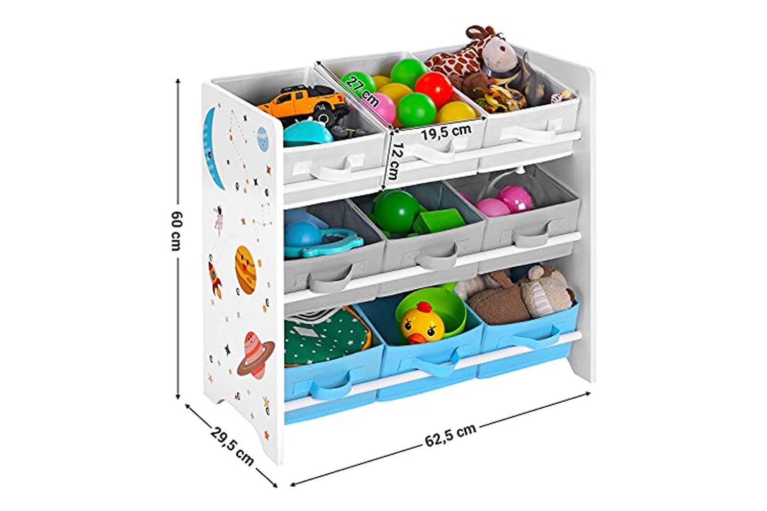 Songmics GKR33WT Children's Room Shelf for Toys-6
