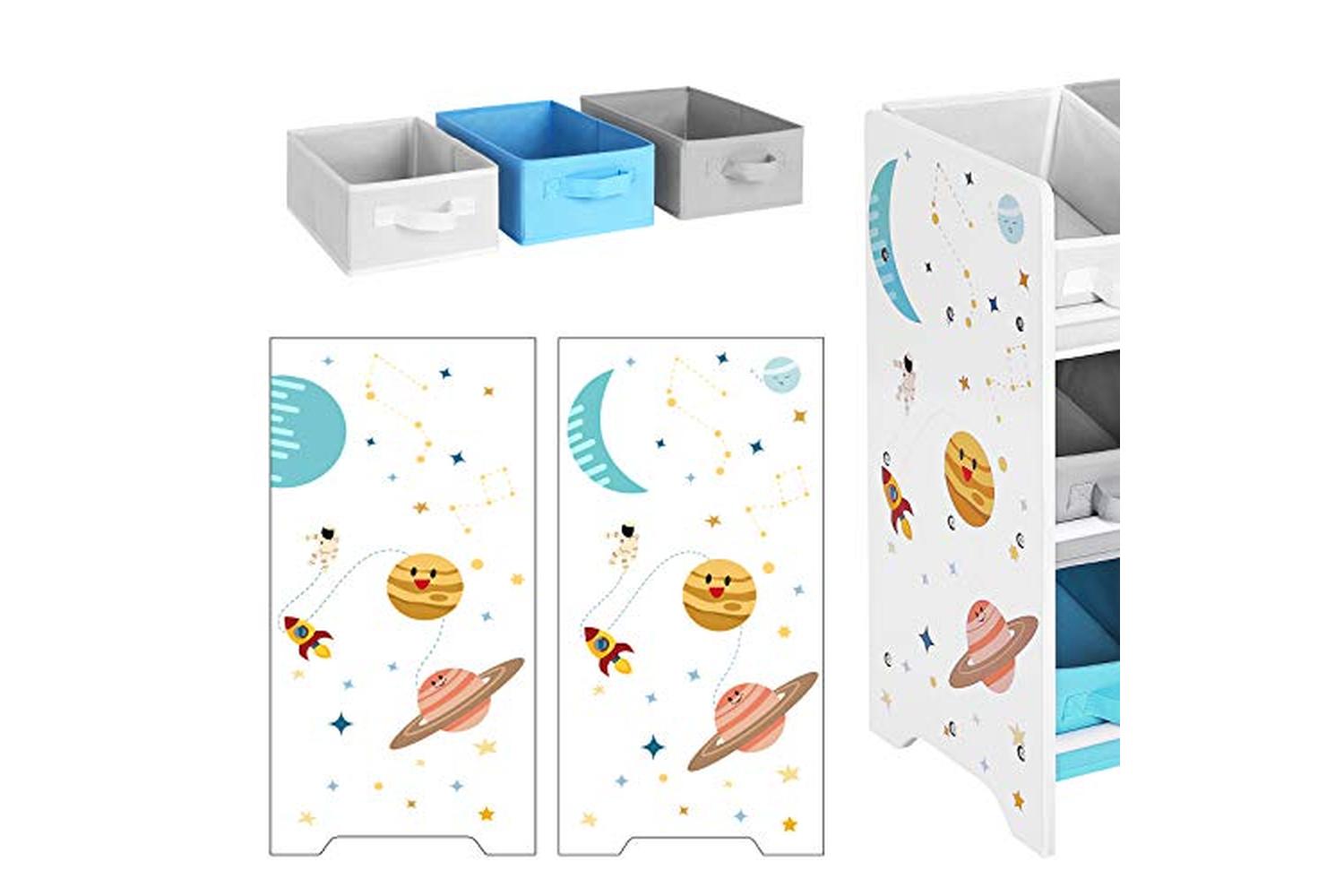 Songmics GKR33WT Children's Room Shelf for Toys-7
