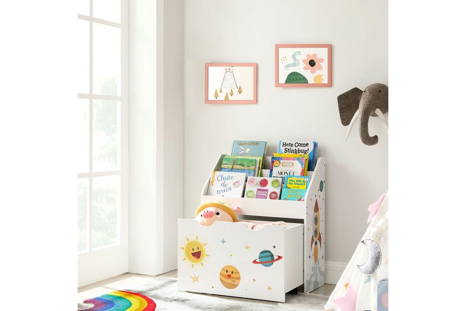 Songmics GKR41WT Toy Shelf-2