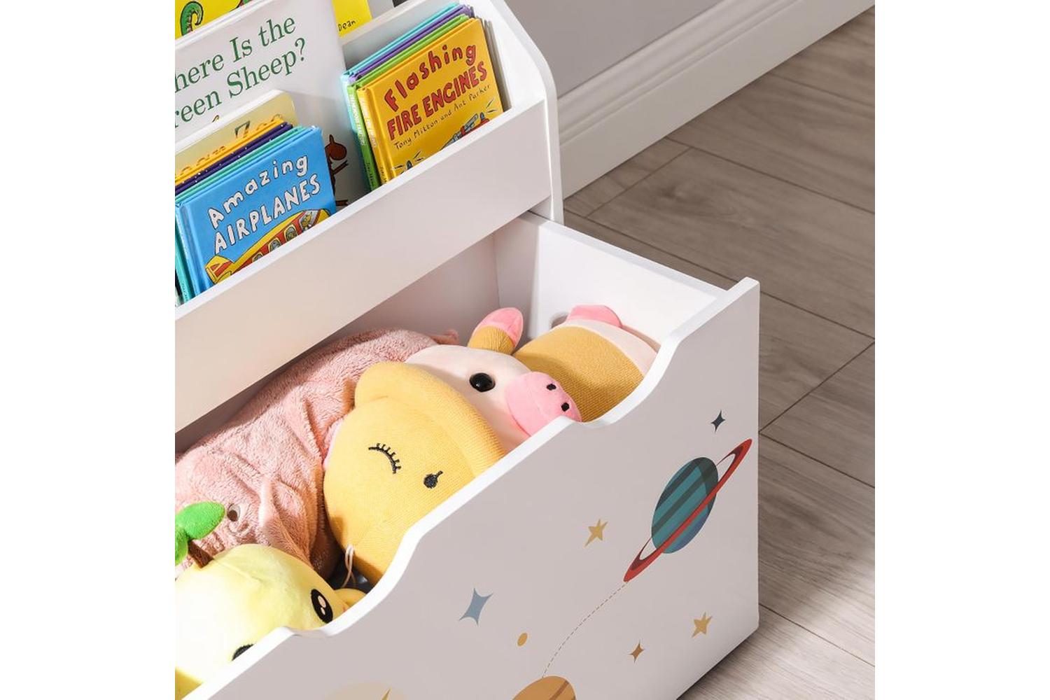 Songmics GKR41WT Toy Shelf-4