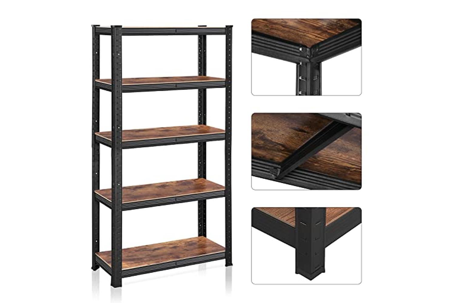 Songmics GLR030B01 Standing Shelf-4