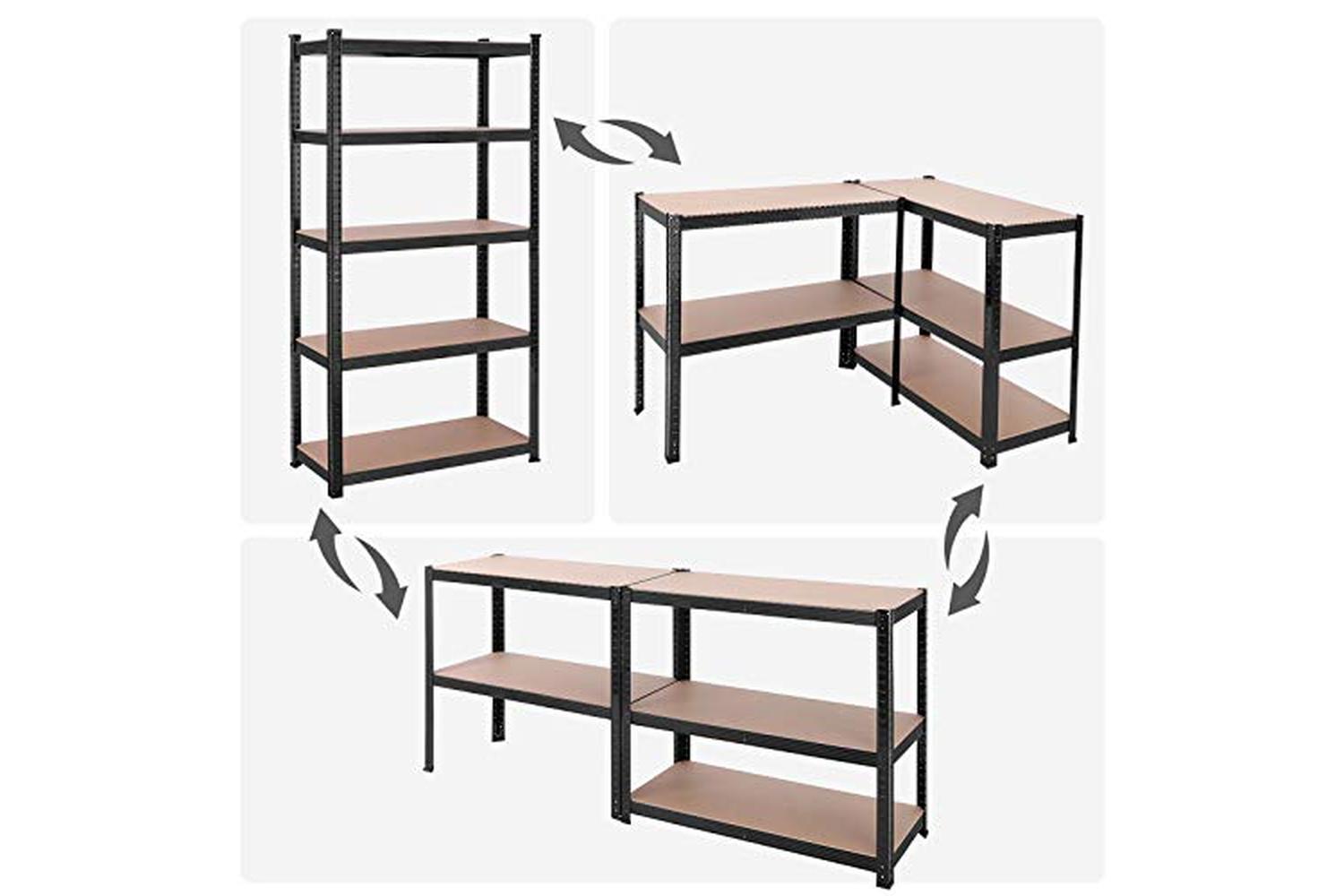 Songmics GLR040B01 Storage Rack with 5 Adjustable Shelves-6