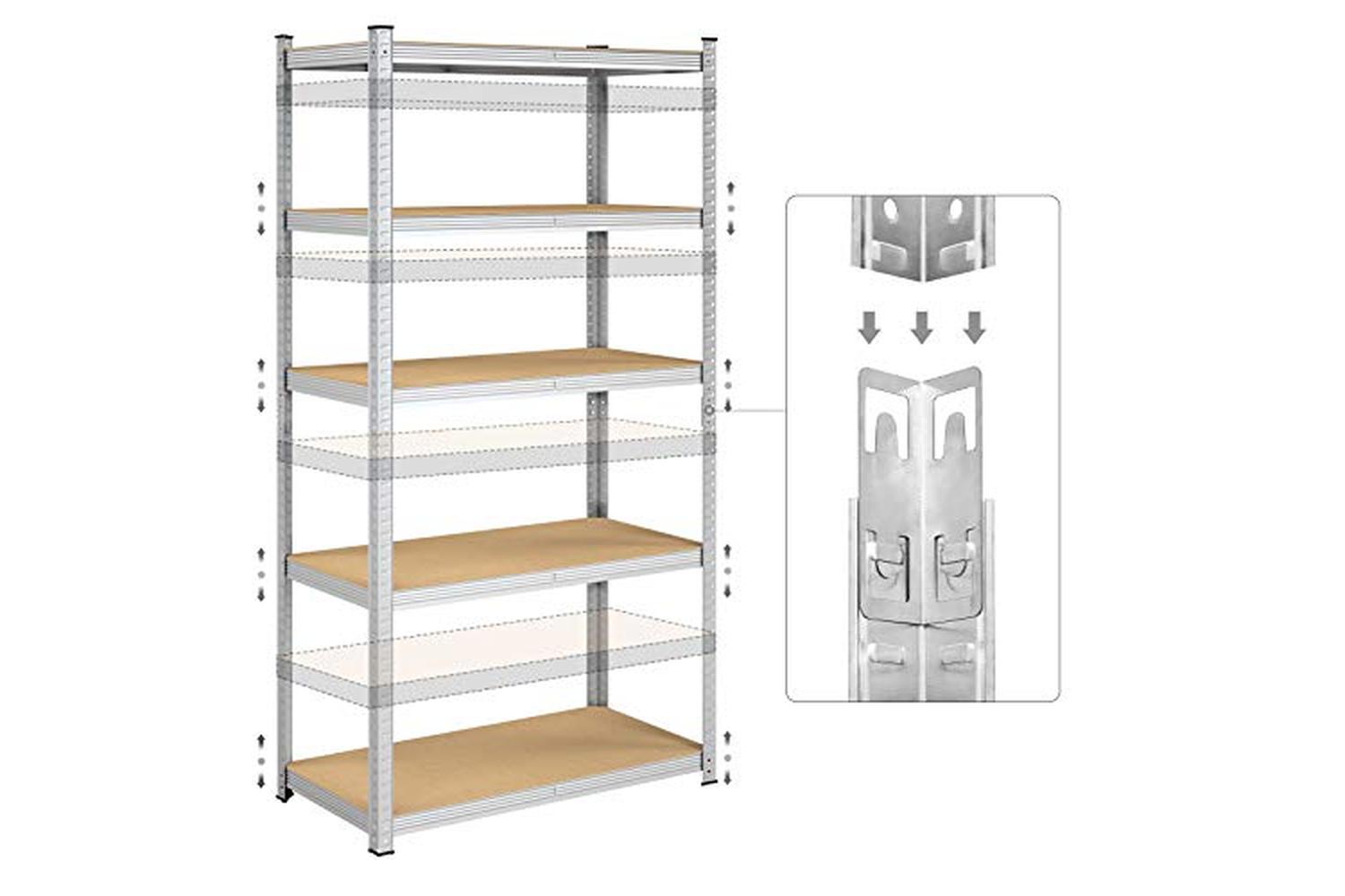 Songmics GLR050E01 5 Tier Storage Rack-7