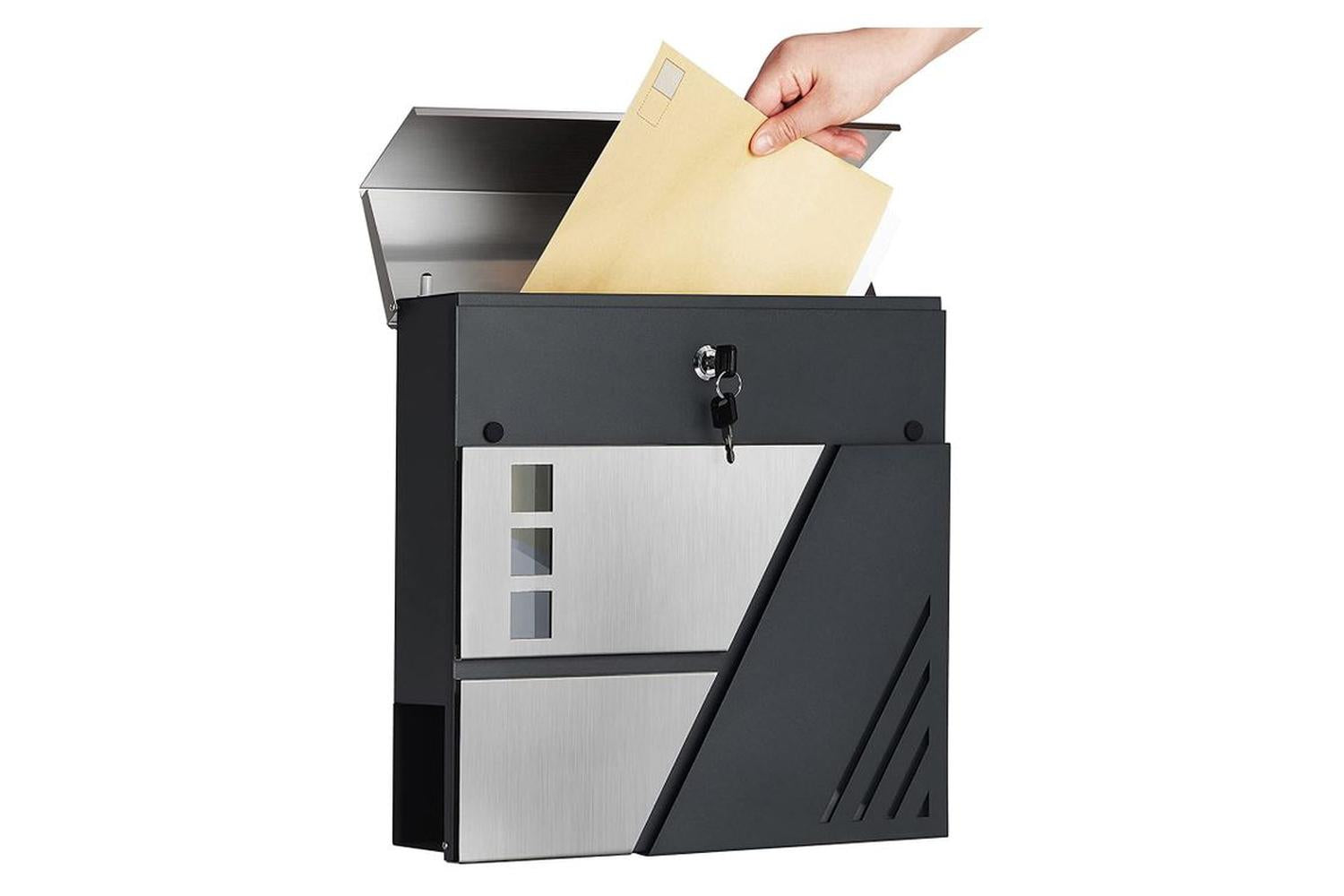 Songmics GMB053G01 Wall Mail Box with Viewing Window-2