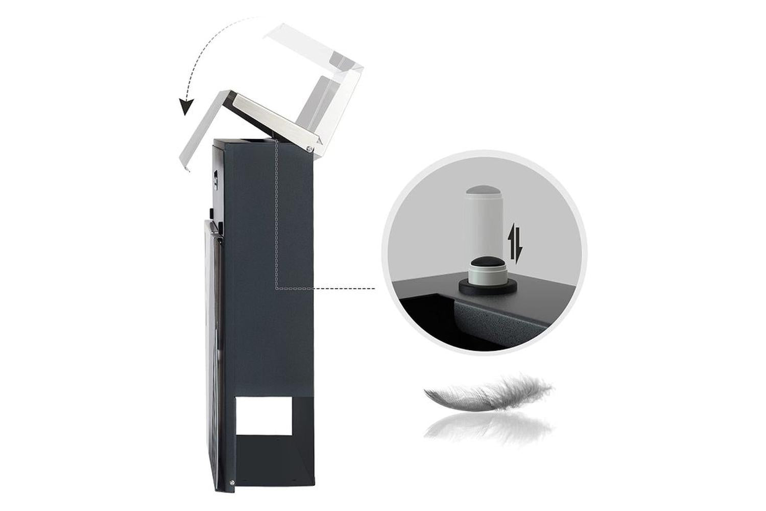 Songmics GMB053G01 Wall Mail Box with Viewing Window-5