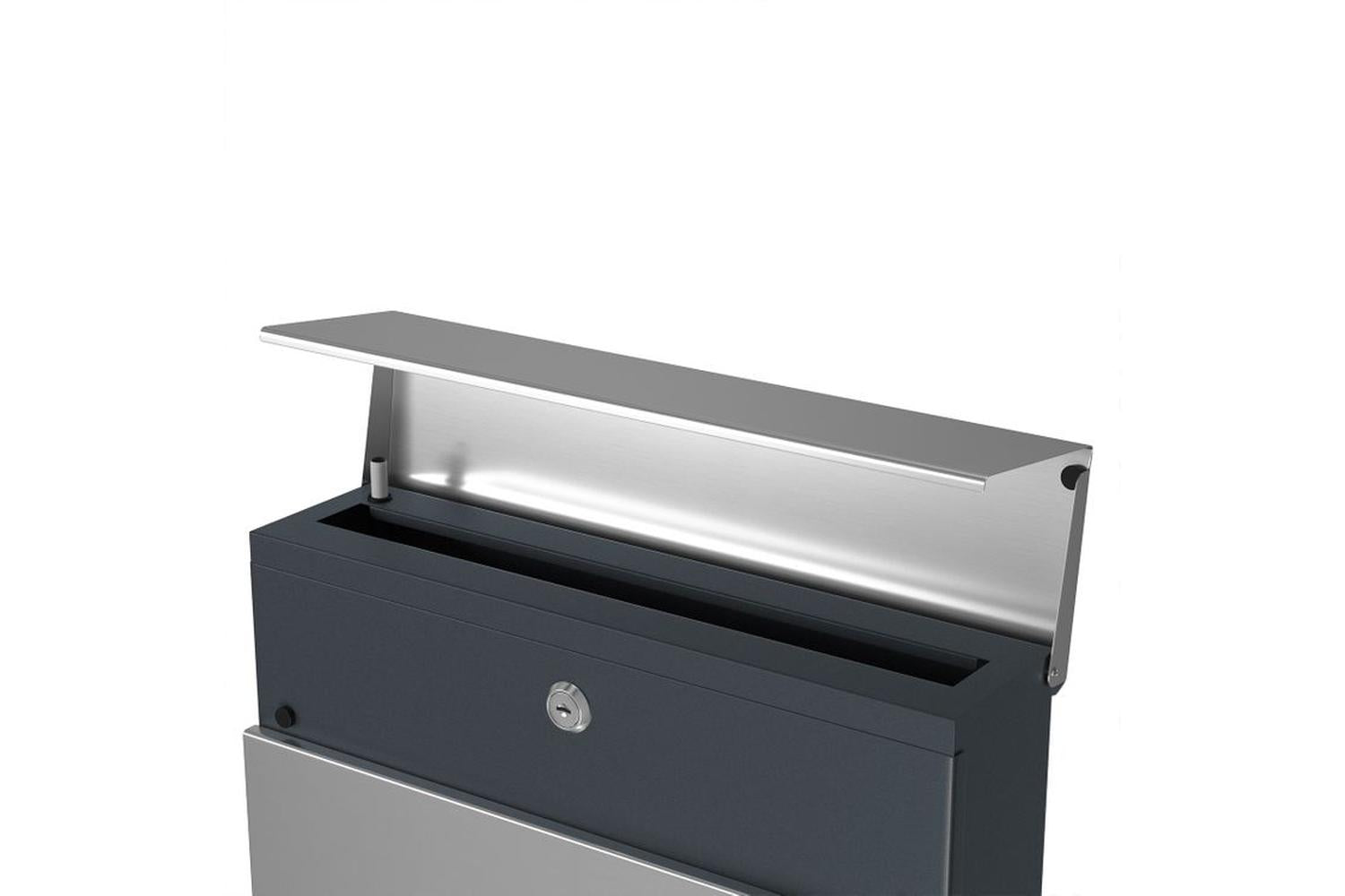 Songmics GMB51AS Mail Box with Newspaper Compartment-5