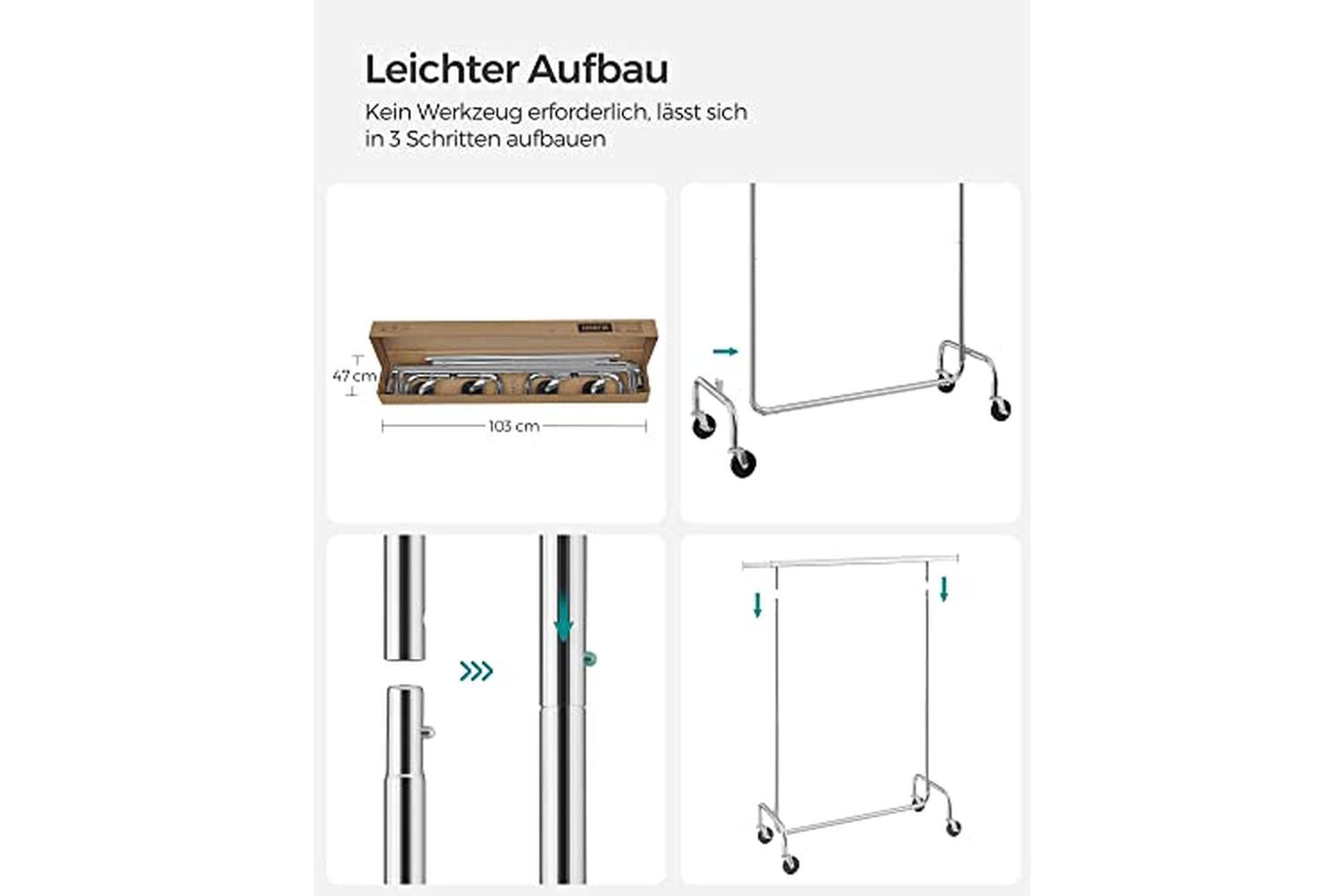 Songmics HSR11S 130kg Heavy Duty Clothes Rack-7