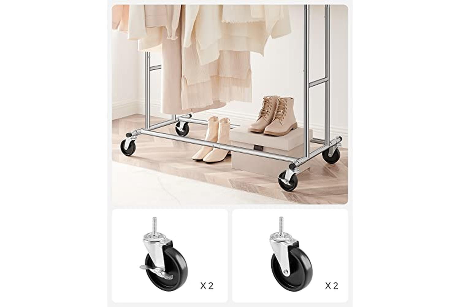 Songmics HSR12S Heavy Duty Double Clothes Rail-7