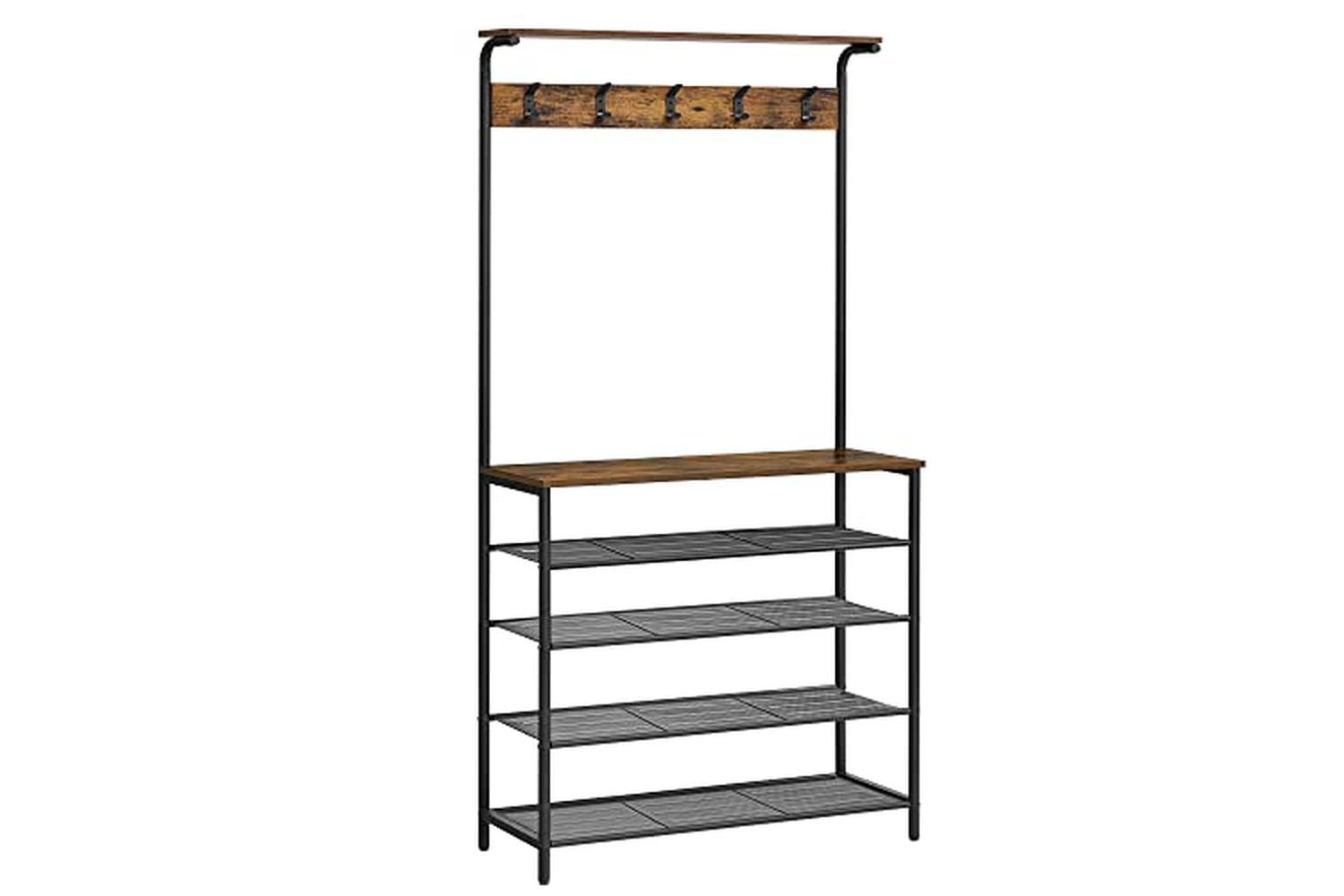 Vasagle HSR408B01 Coat Stand with Shoe Rack