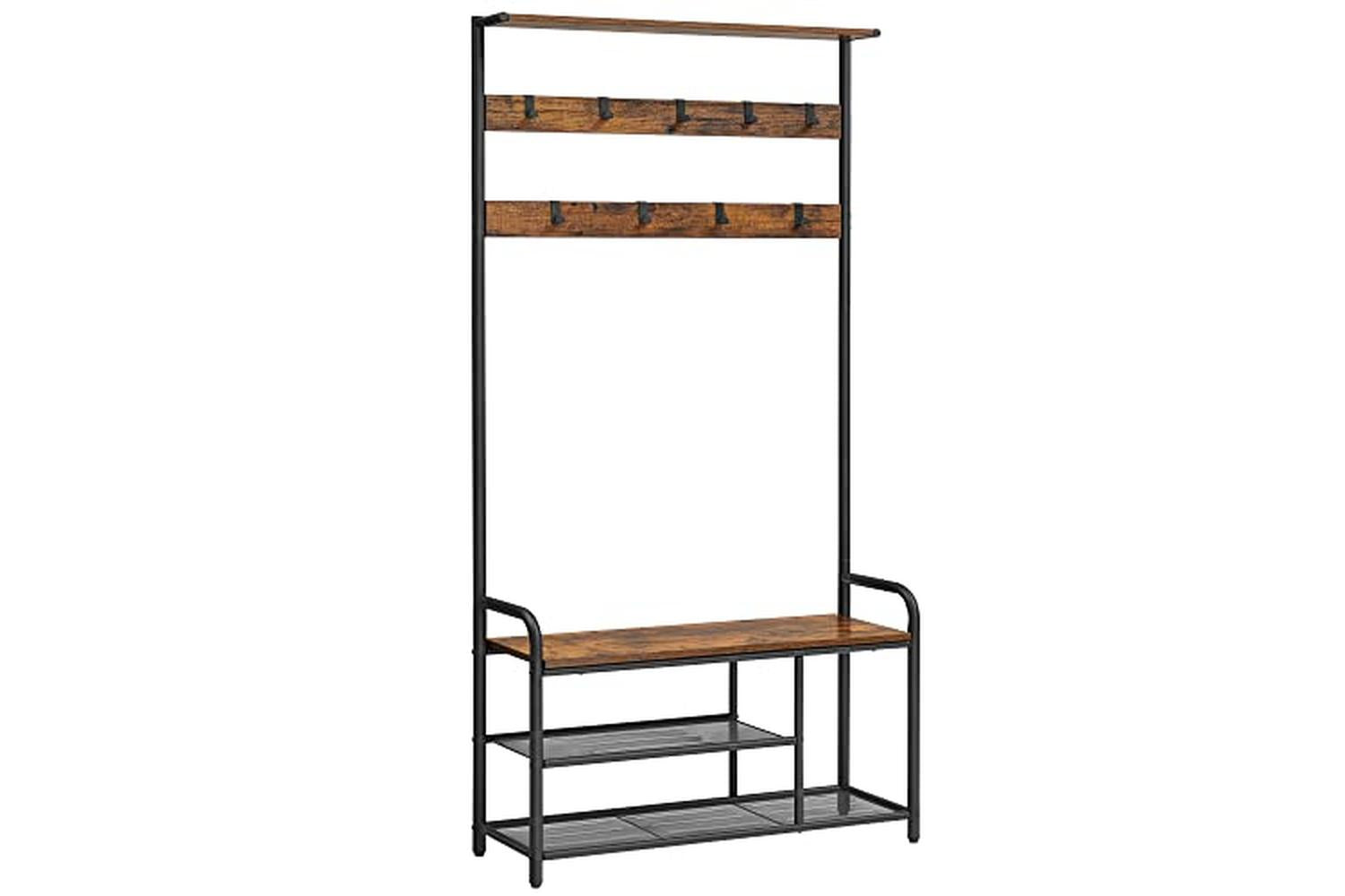 Vasagle HSR409B01 Coat Stand with Bench